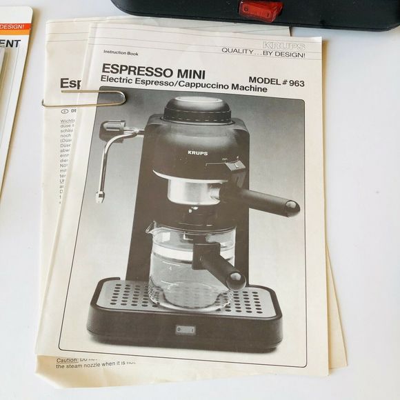 Vtg Krups Type 963b Household Espresso 